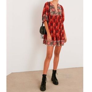 BA&SH Printed Mini Dress